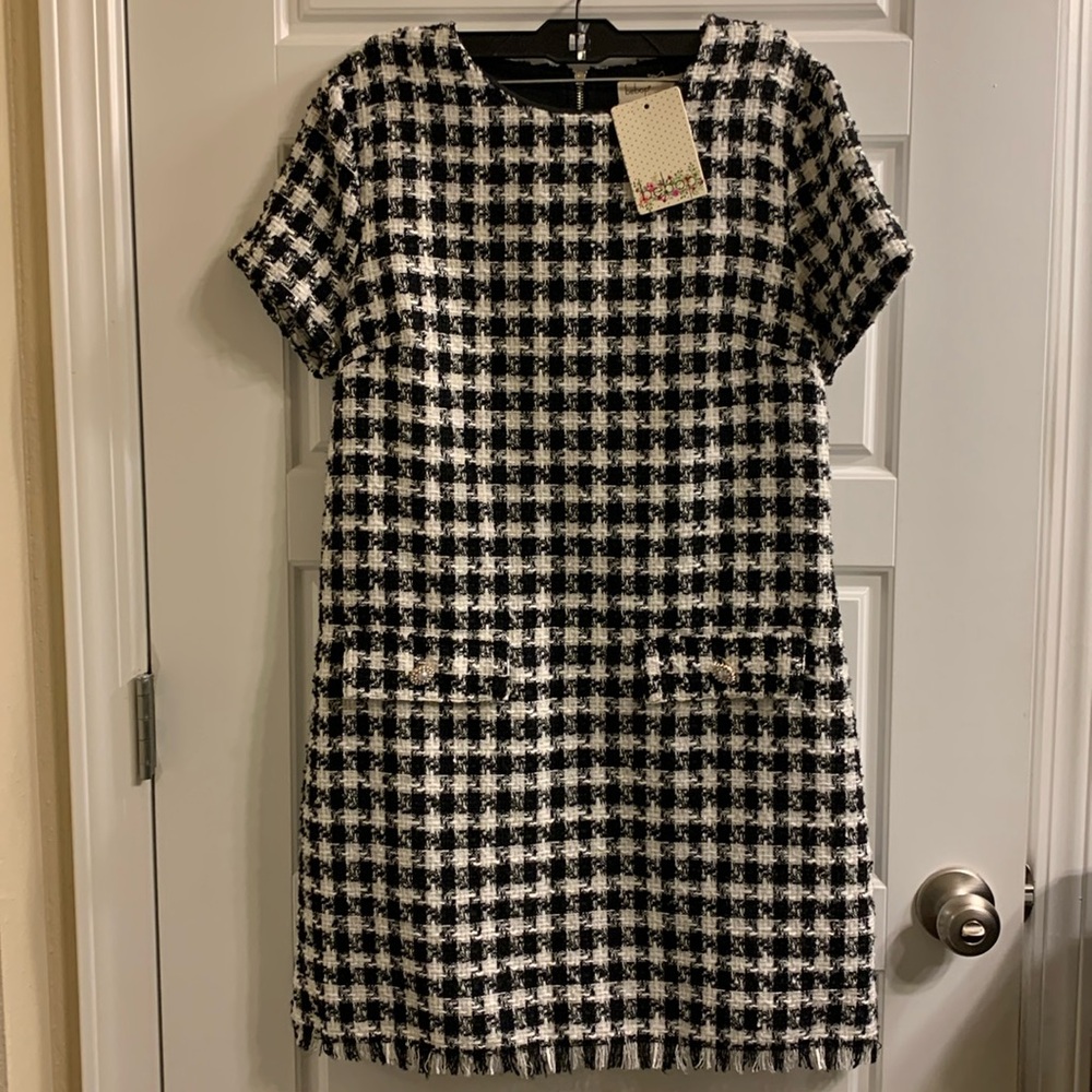 Black and white tweed Dress